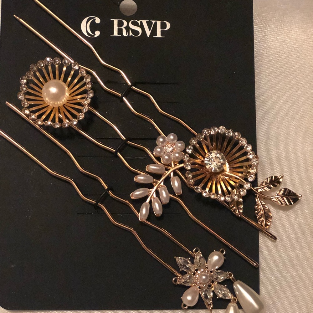 Charming Charlie Gold Hair Accessories